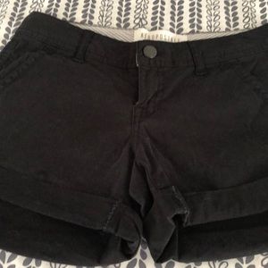 Aeropostale Black Twill Midi Short